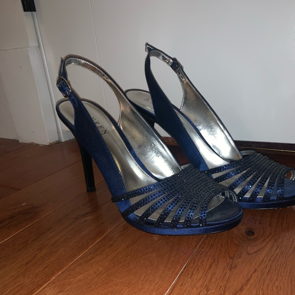 Ralph Lauren open toed heels